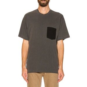JOHN ELLIOTT 1992 Contrast Pocket Tee Gray & Black